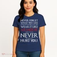 Wear It Like Armour Quote Women's T-Shirt thumb 4