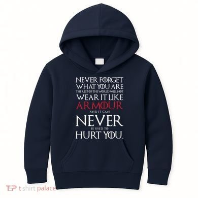 Wear It Like Armour Quote Kids Hoodie