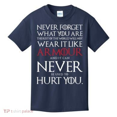 Wear It Like Armour Quote Kids T-Shirt
