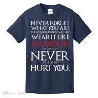 Wear It Like Armour Quote Kids T-Shirt thumb 0
