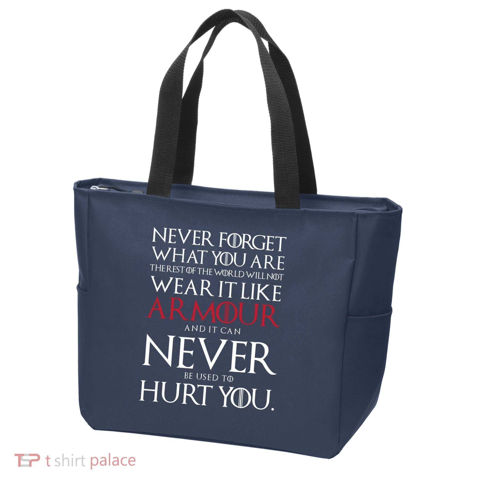 Wear It Like Armour Quote Tote Bag