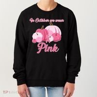 Wear Pin In October Breast Cancer Awareness Autumn Women's Sweatshirt thumb 0