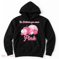 Wear Pin In October Breast Cancer Awareness Autumn Hoodie thumb 0