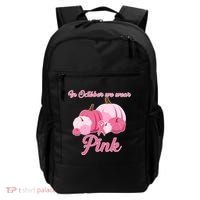 Wear Pin In October Breast Cancer Awareness Autumn Backpack thumb 0