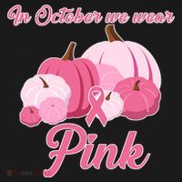 Wear Pin In October Breast Cancer Awareness Autumn Women's Hoodie thumb 2