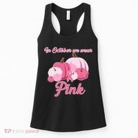 Wear Pin In October Breast Cancer Awareness Autumn Women's Tank Top thumb 0
