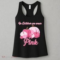 Wear Pin In October Breast Cancer Awareness Autumn Women's Tank Top thumb 3
