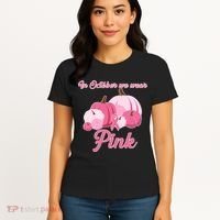 Wear Pin In October Breast Cancer Awareness Autumn Women's T-Shirt thumb 4