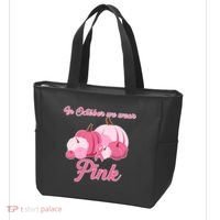 Wear Pin In October Breast Cancer Awareness Autumn Tote Bag thumb 3