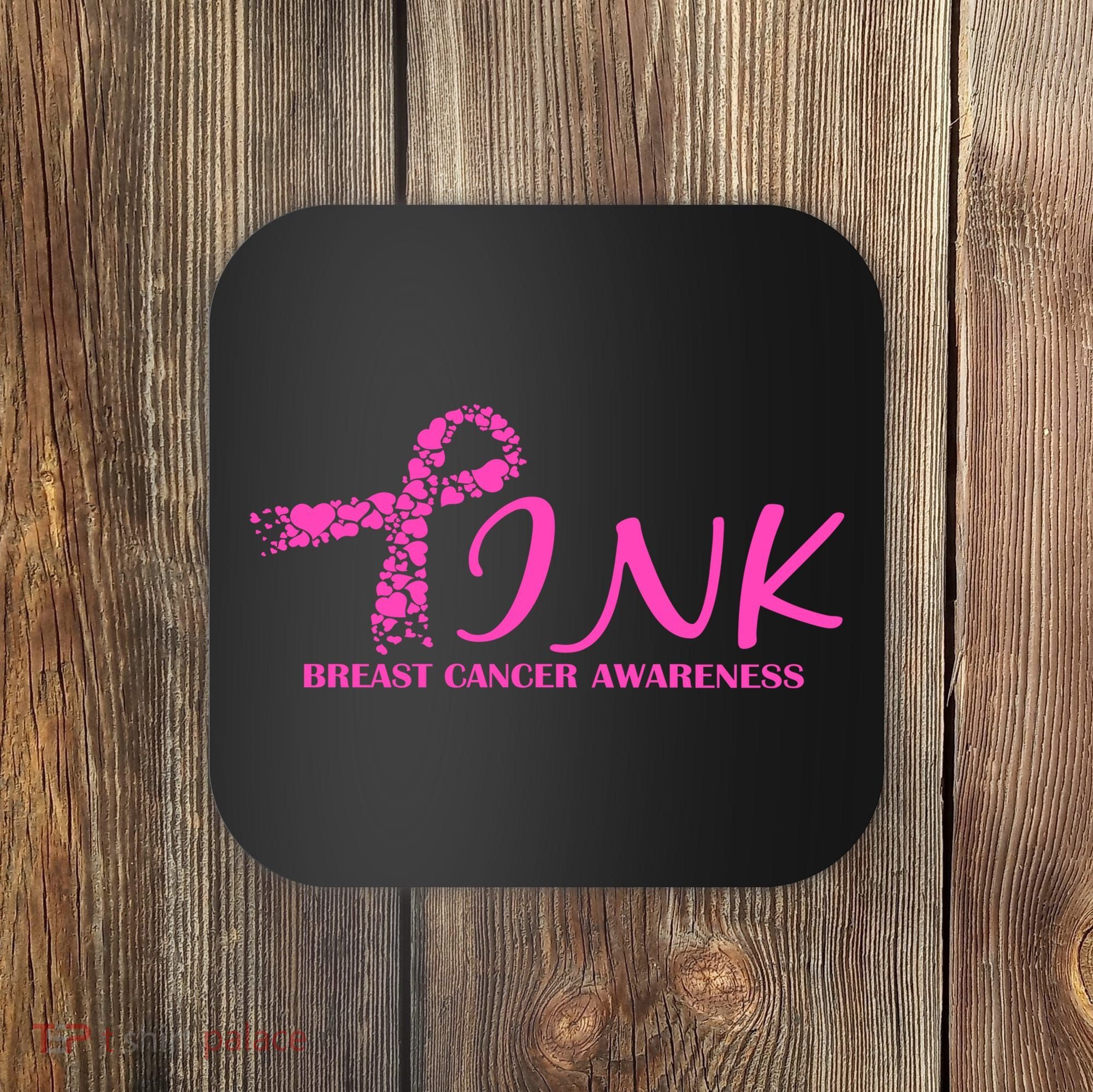 Wear Pink Breast Cancer Awareness Coaster