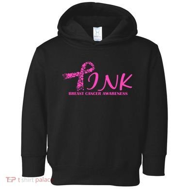 Wear Pink Breast Cancer Awareness Toddler Hoodie