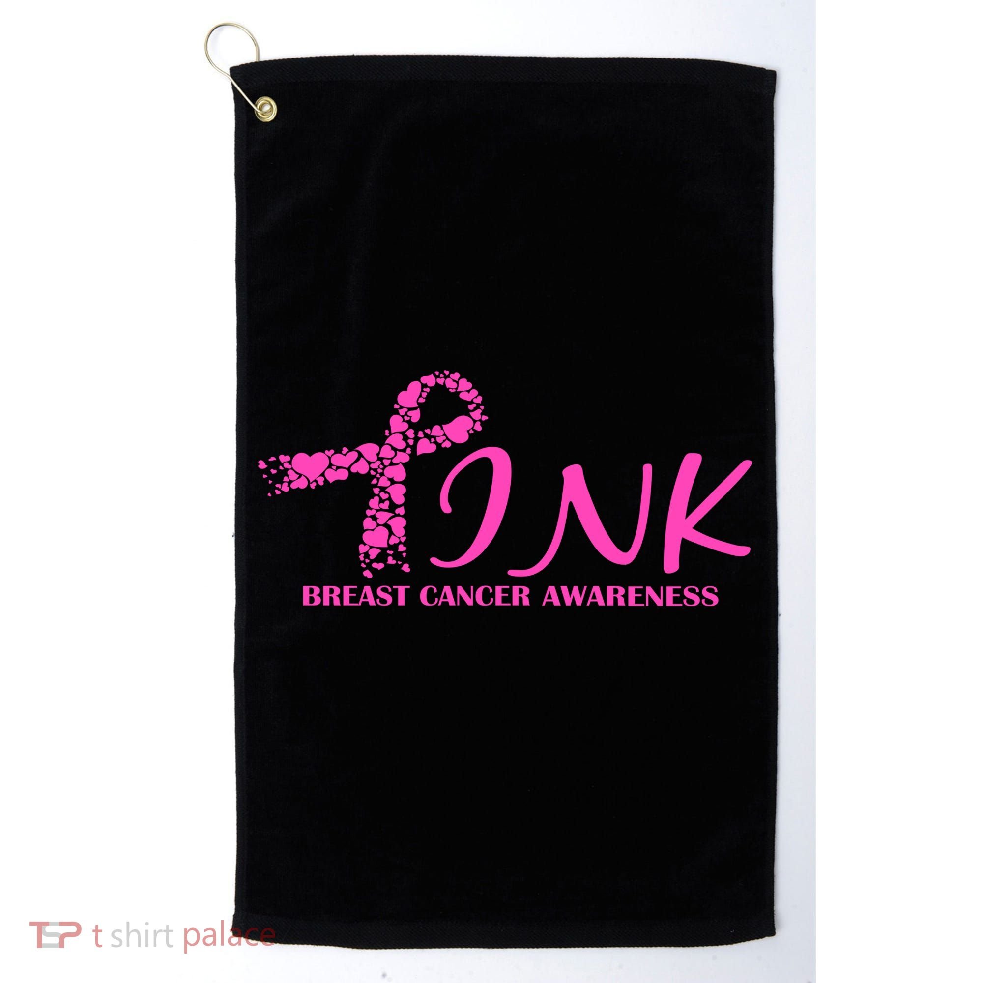 Wear Pink Breast Cancer Awareness Golf Towel