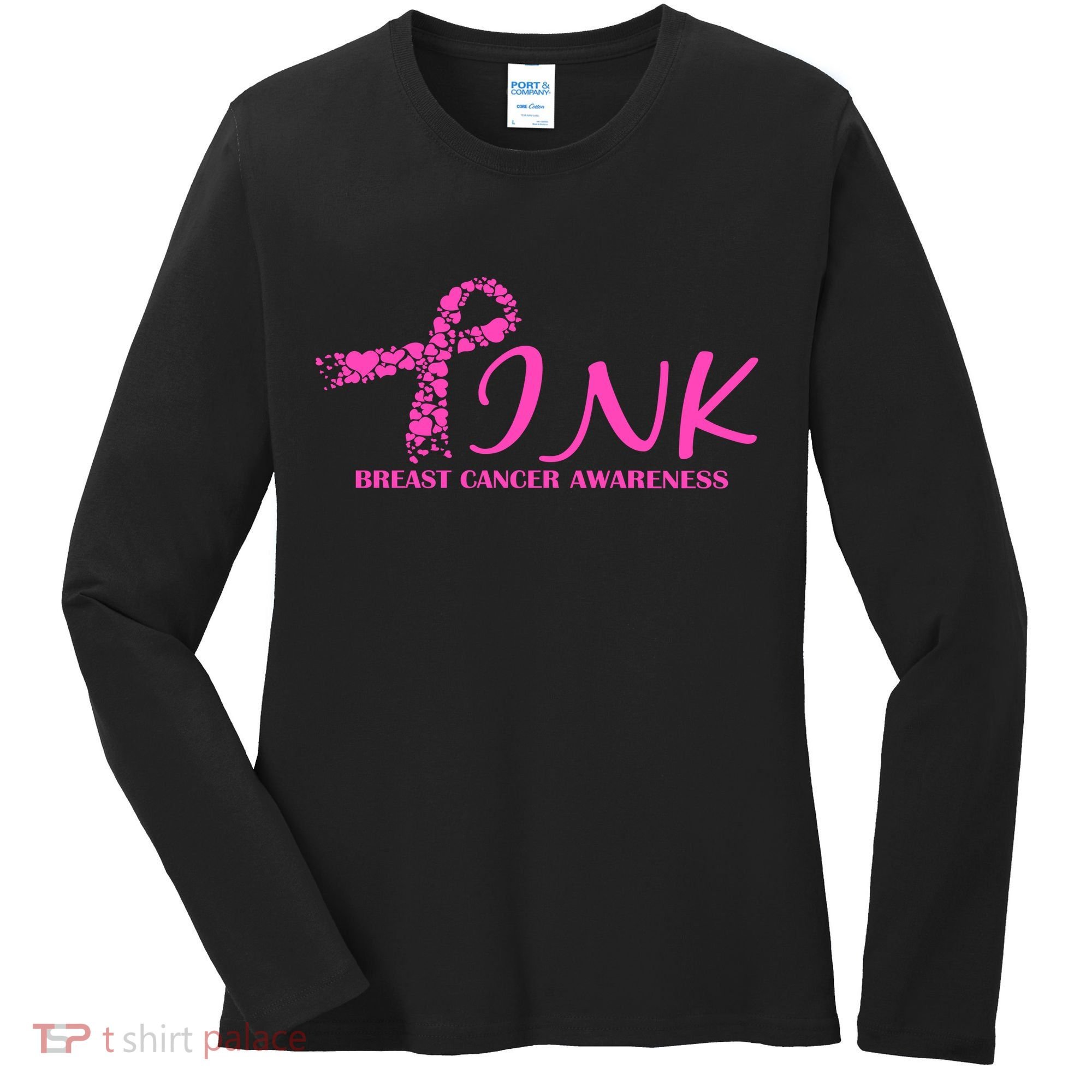 Wear Pink Breast Cancer Awareness Women's Long Sleeve Shirt