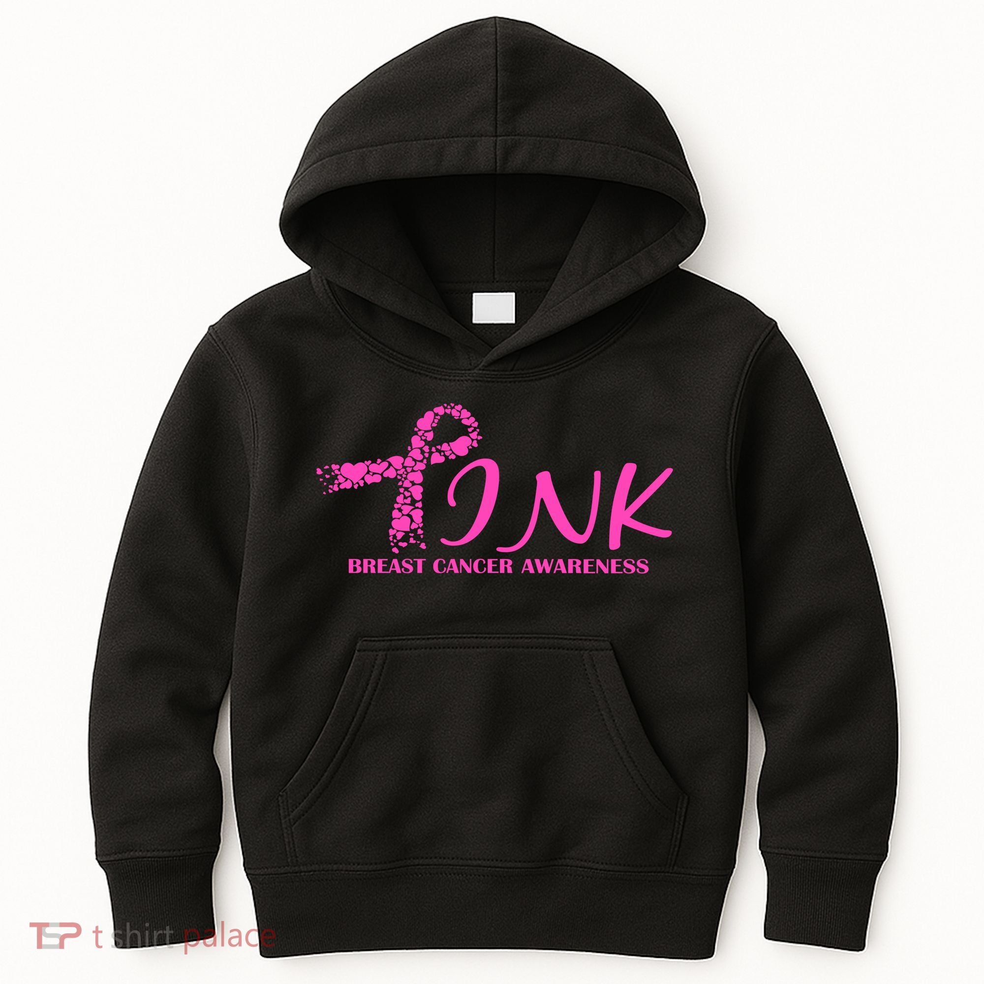 Wear Pink Breast Cancer Awareness Kids Hoodie