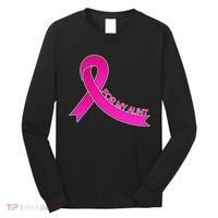 Wear Pink For My Aunt Breast Cancer Awareness Long Sleeve Shirt thumb 0