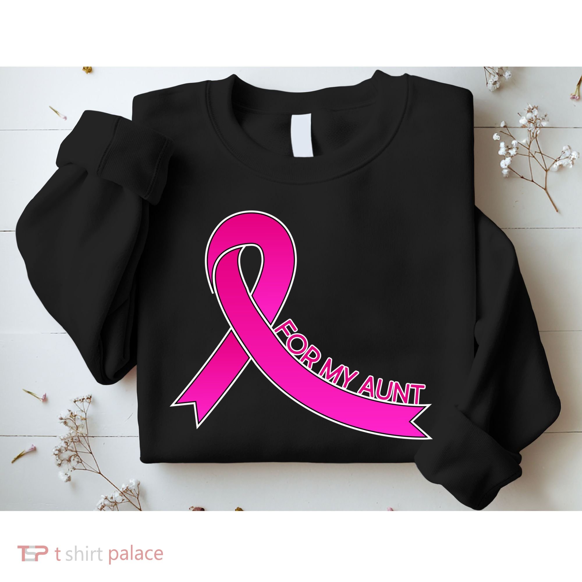 Wear Pink For My Aunt Breast Cancer Awareness Sweatshirt