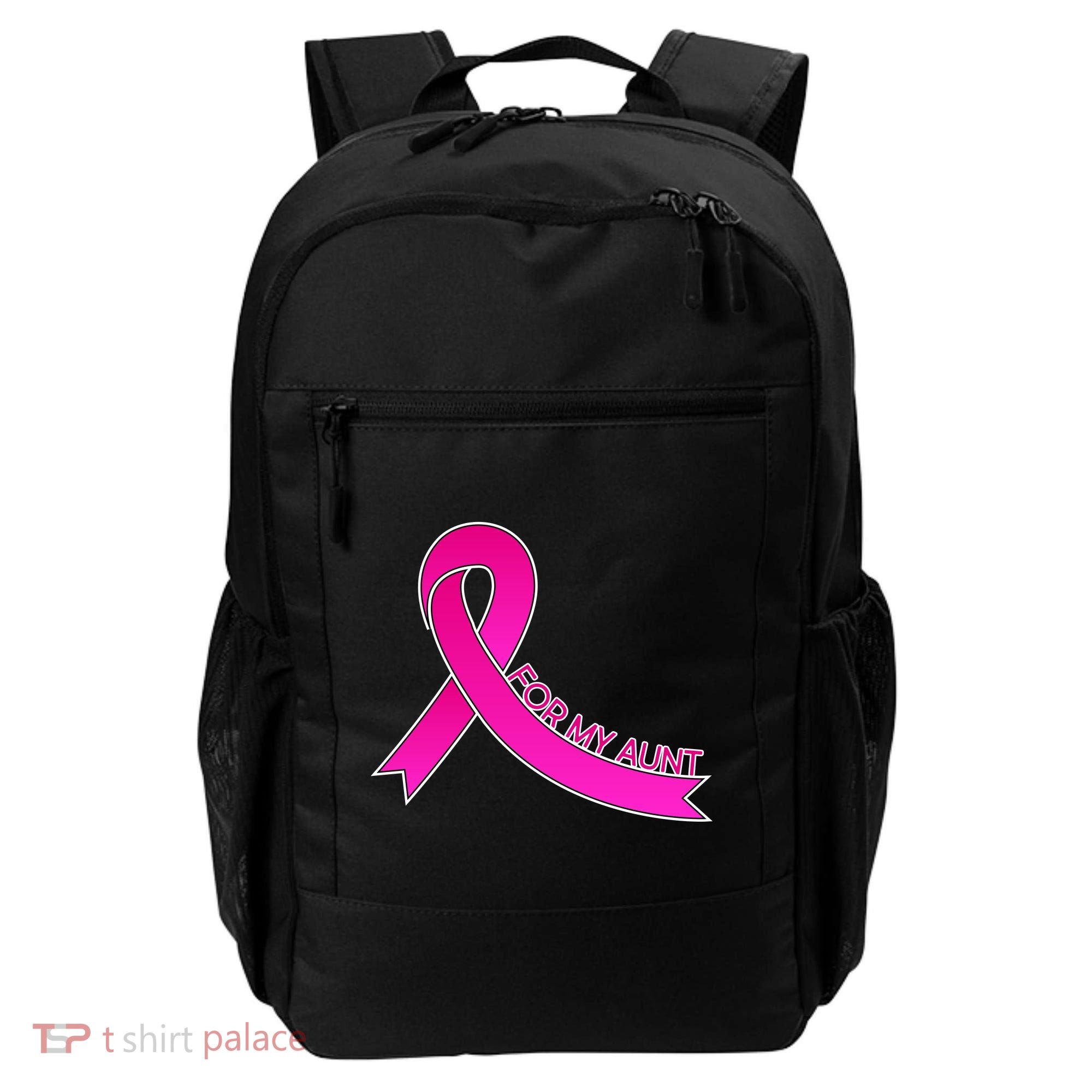 Wear Pink For My Aunt Breast Cancer Awareness Backpack