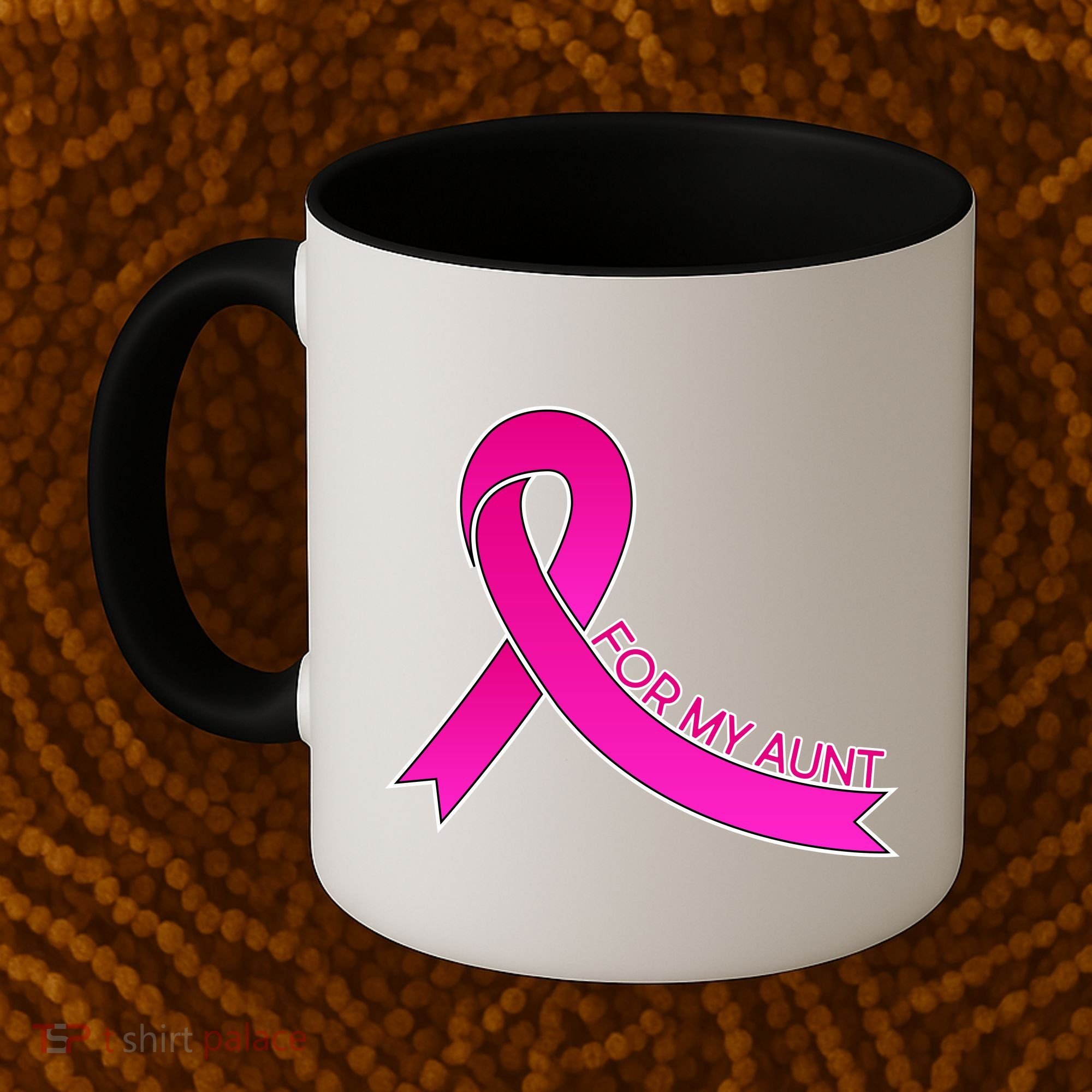 Wear Pink For My Aunt Breast Cancer Awareness Coffee Mug