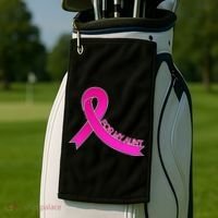 Wear Pink For My Aunt Breast Cancer Awareness Golf Towel thumb 2