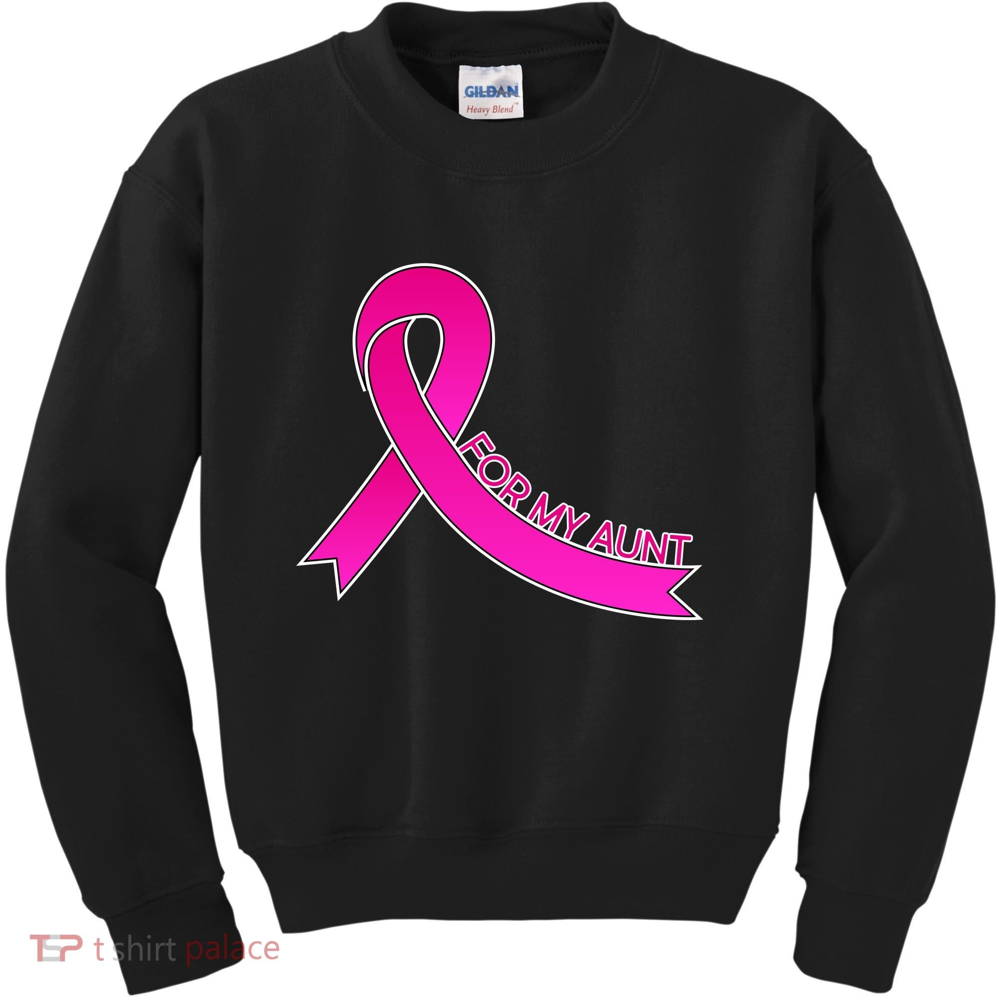 Wear Pink For My Aunt Breast Cancer Awareness Kids Sweatshirt