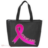 Wear Pink For My Aunt Breast Cancer Awareness Tote Bag thumb 0