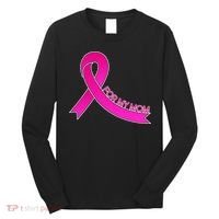Wear Pink For My Mom Breast Cancer Awareness Long Sleeve Shirt thumb 0