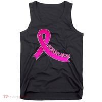 Wear Pink For My Mom Breast Cancer Awareness Tank Top thumb 0