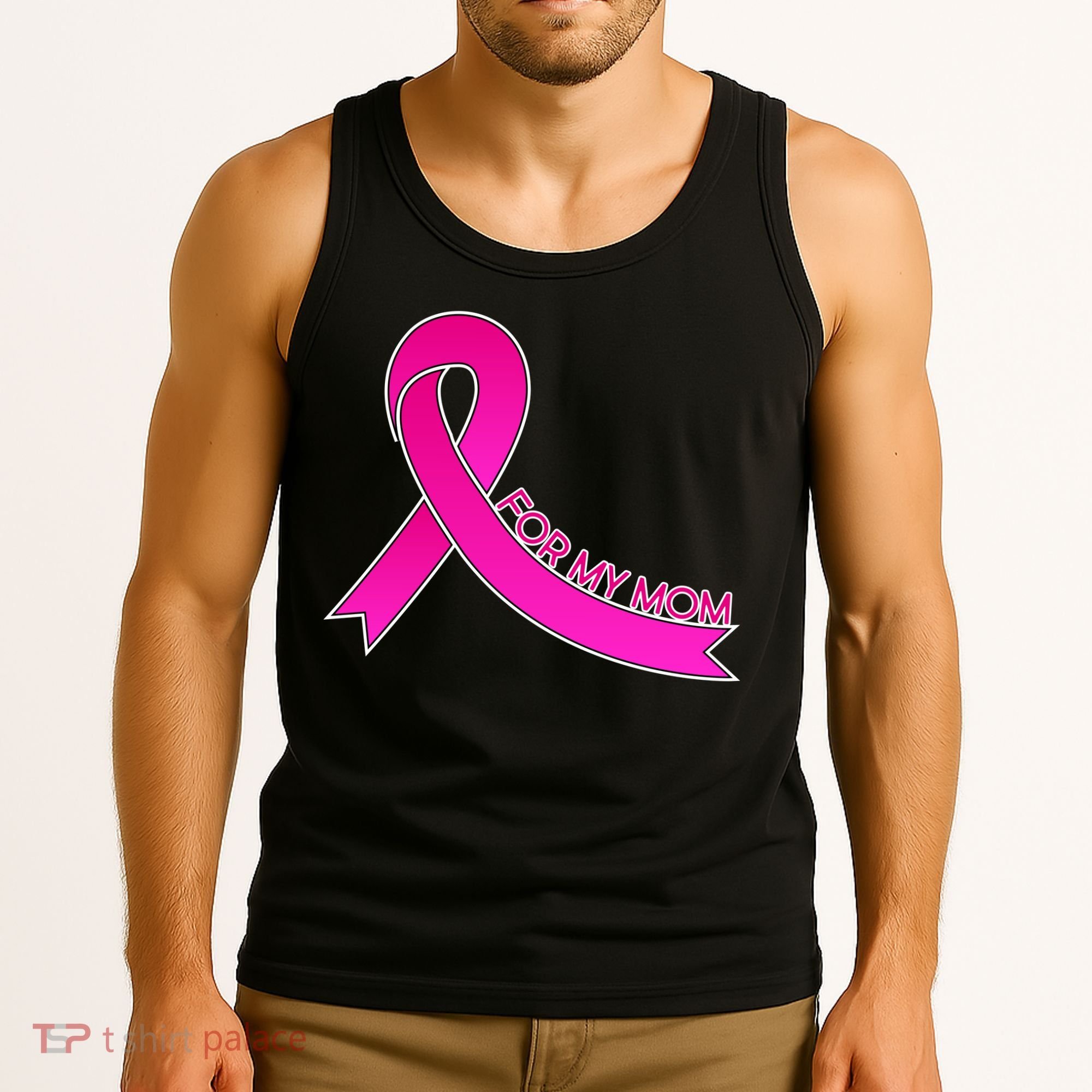 Wear Pink For My Mom Breast Cancer Awareness Tank Top