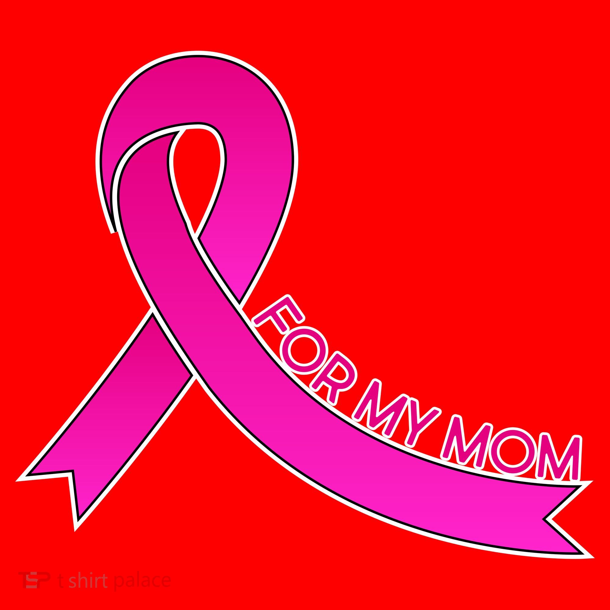 Wear Pink For My Mom Breast Cancer Awareness Santa Hat