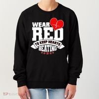Wear Red To Keep Hearts Beating Heart Health Awareness Women's Sweatshirt thumb 0