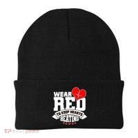 Wear Red To Keep Hearts Beating Heart Health Awareness Beanie thumb 0