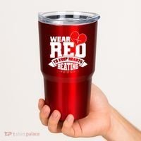 Wear Red To Keep Hearts Beating Heart Health Awareness Tumbler thumb 2
