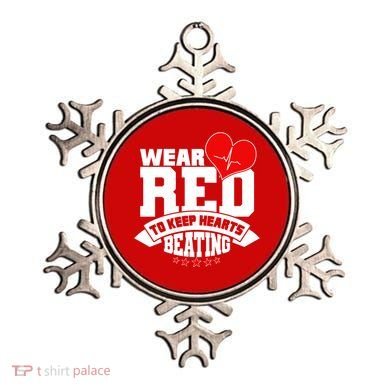 Wear Red To Keep Hearts Beating Heart Health Awareness Ornament