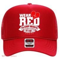 Wear Red To Keep Hearts Beating Heart Health Awareness Hat thumb 0