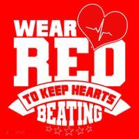 Wear Red To Keep Hearts Beating Heart Health Awareness Tank Top thumb 6