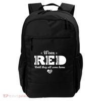 Wear Red Until They All Come Home Backpack thumb 0