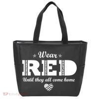 Wear Red Until They All Come Home Tote Bag thumb 0