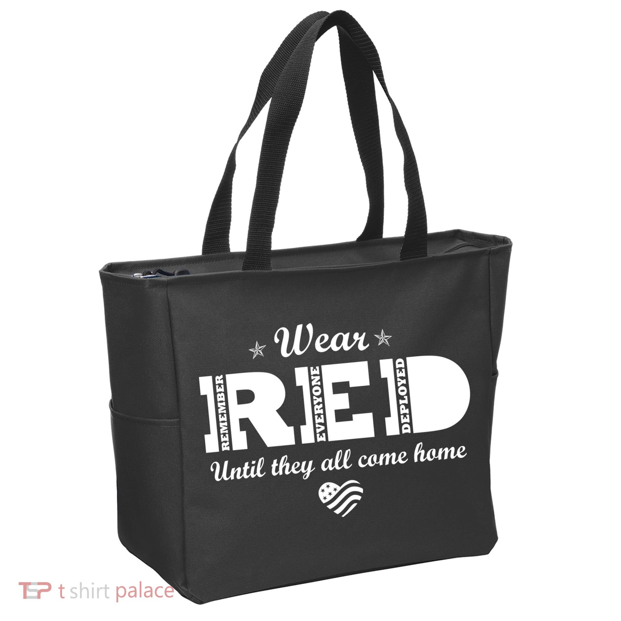 Wear Red Until They All Come Home Tote Bag