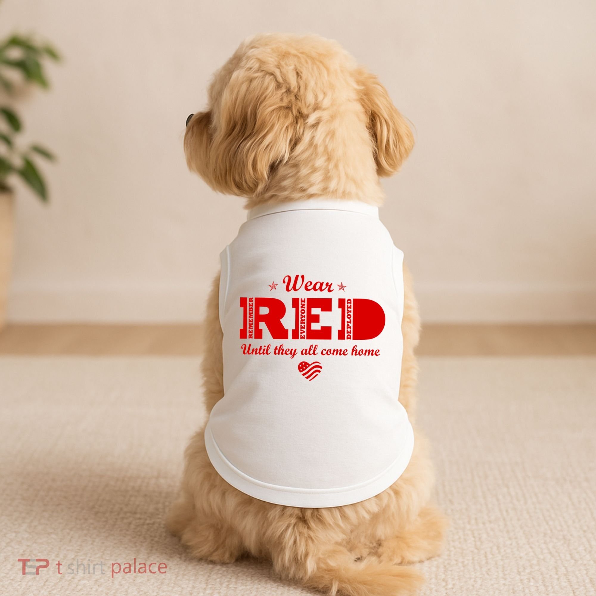 Wear Red Until They All Come Home Doggie Tank