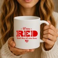Wear Red Until They All Come Home Coffee Mug thumb 3
