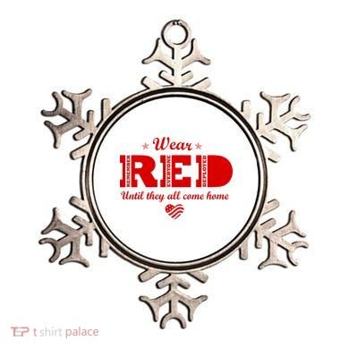 Wear Red Until They All Come Home Ornament