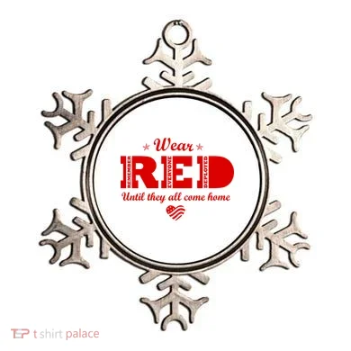 Wear Red Until They All Come Home Ornament