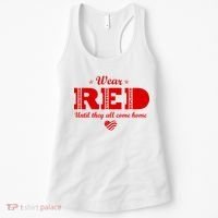 Wear Red Until They All Come Home Women's Tank Top thumb 0