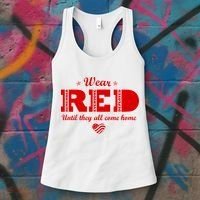 Wear Red Until They All Come Home Women's Tank Top thumb 3