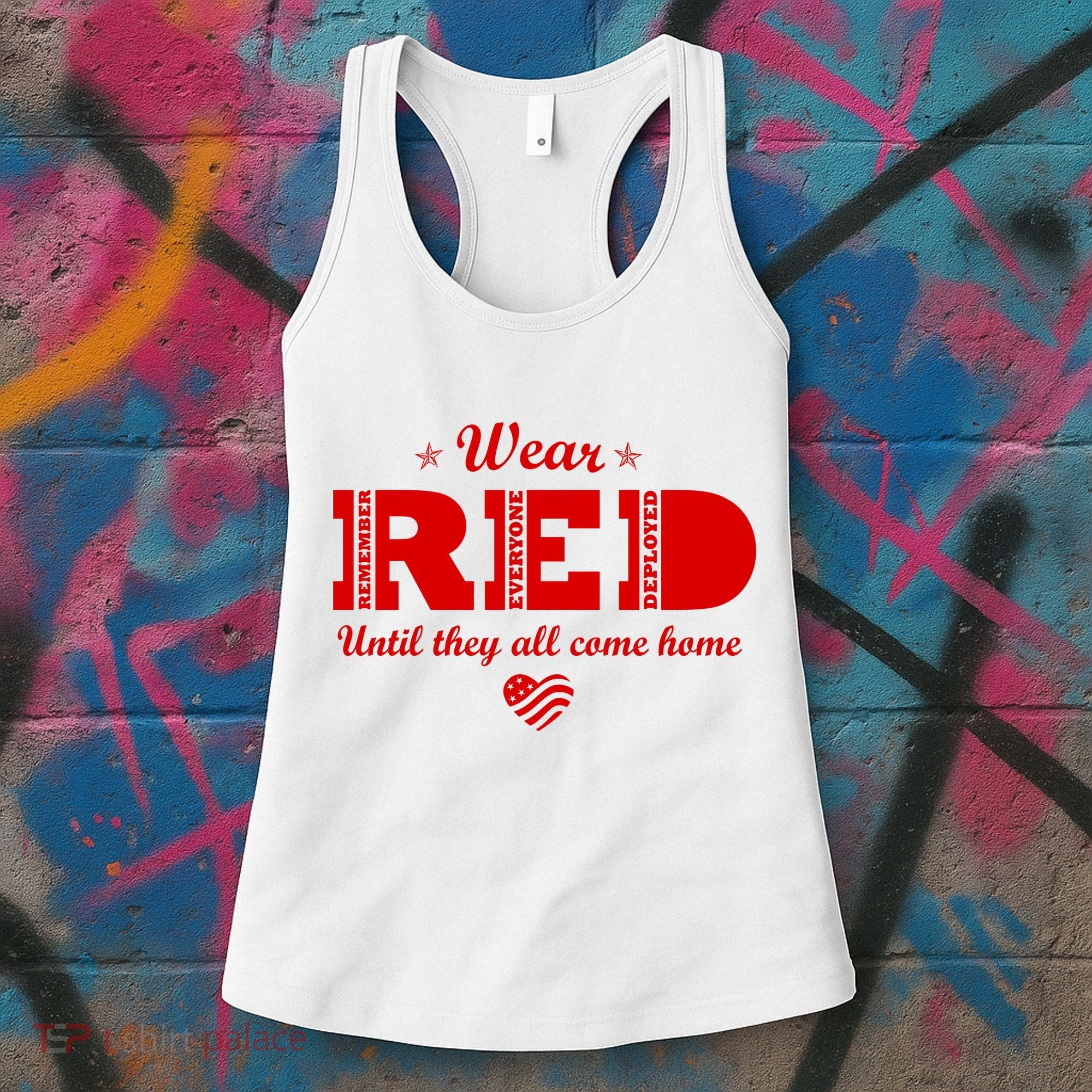 Wear Red Until They All Come Home Women's Tank Top