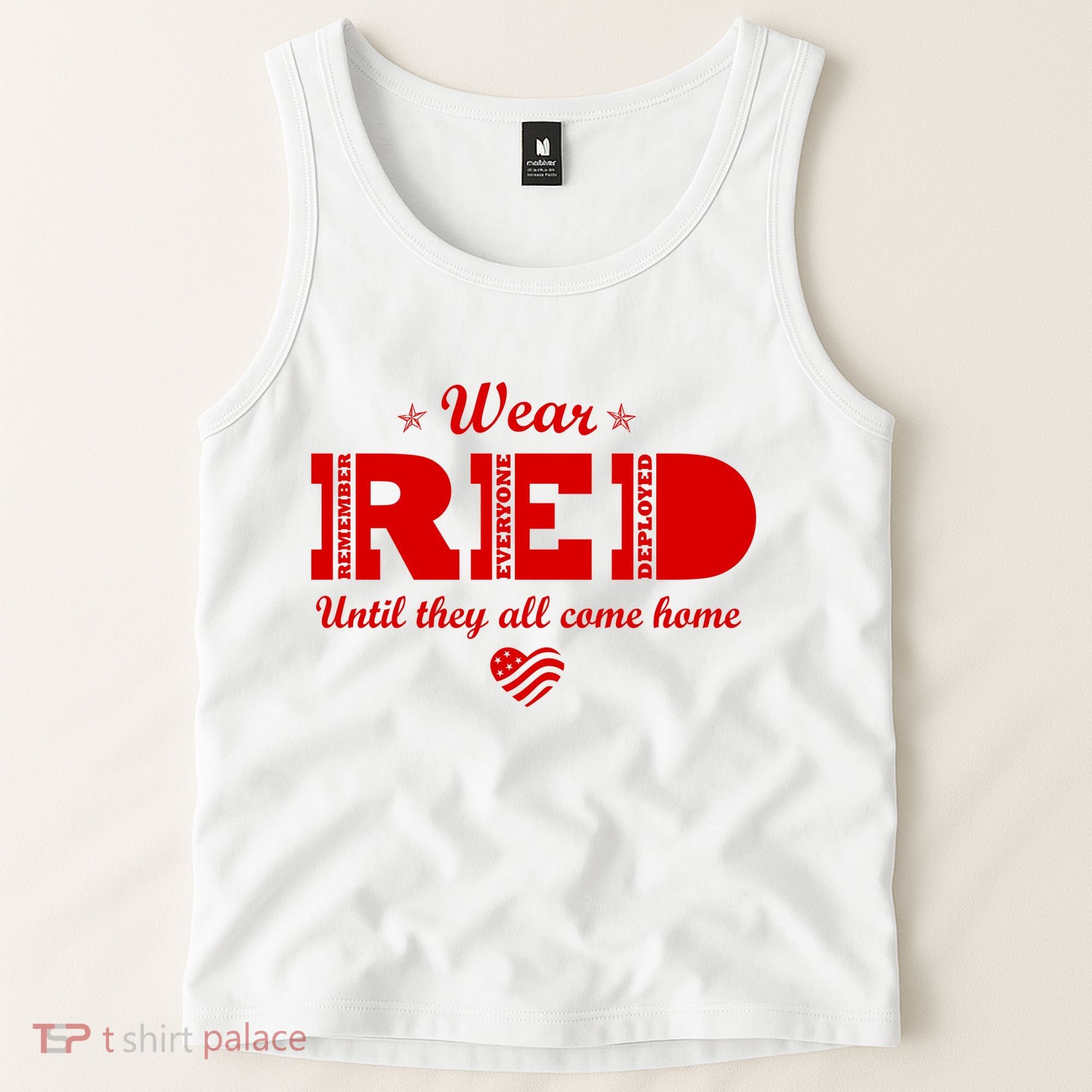 Wear Red Until They All Come Home Tank Top