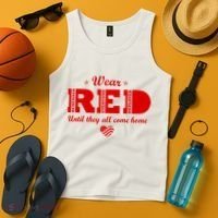 Wear Red Until They All Come Home Tank Top thumb 4