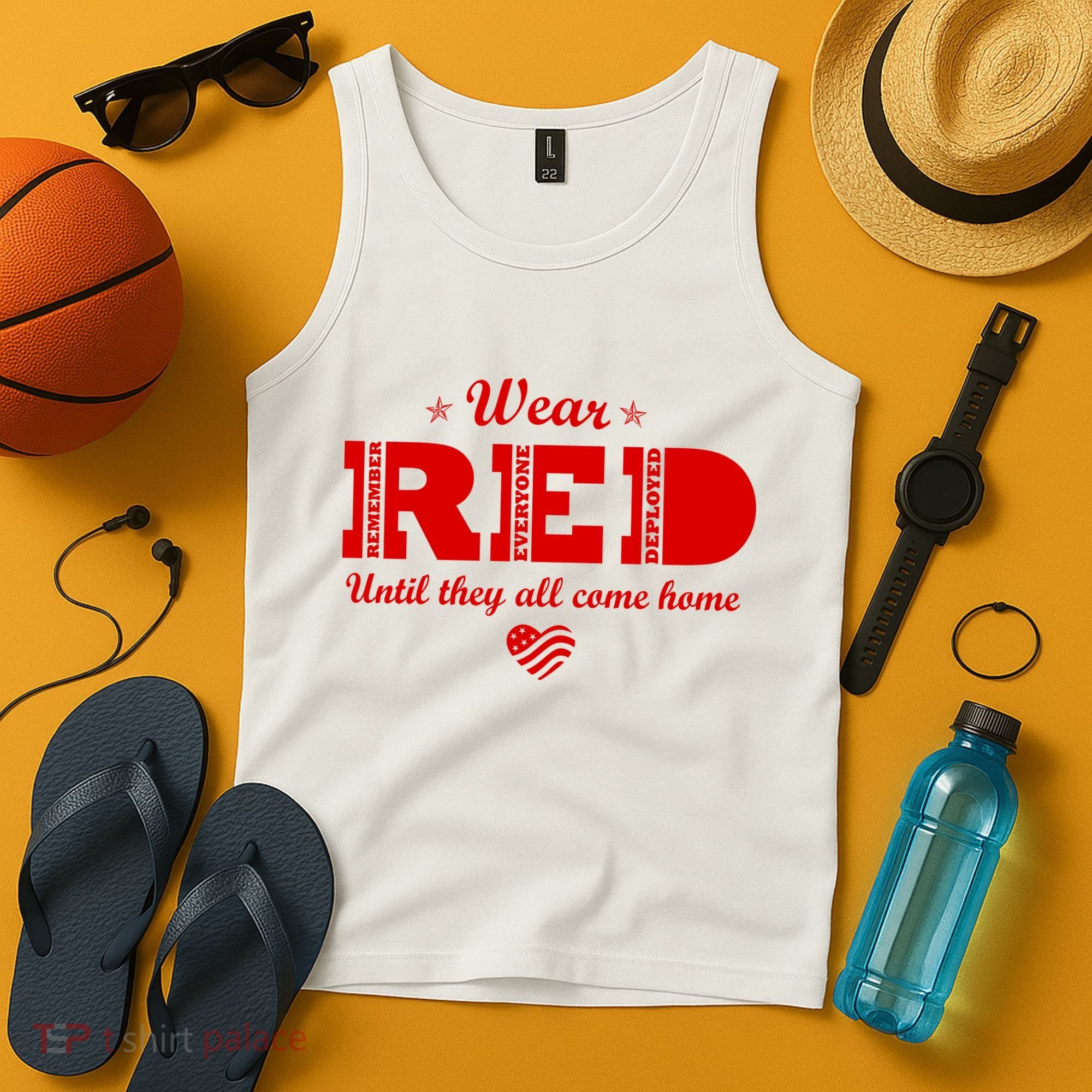 Wear Red Until They All Come Home Tank Top