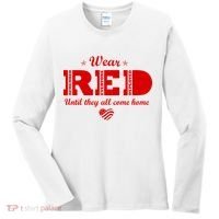 Wear Red Until They All Come Home Women's Long Sleeve Shirt thumb 0