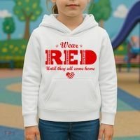 Wear Red Until They All Come Home Kids Hoodie thumb 3